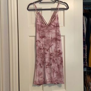 Tie dye tank top dress